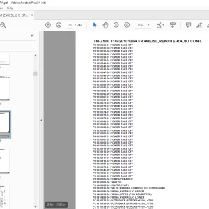 Tadano TM-Z500 31042010120A FRAME/SL,REMOTE-RADIO CONT. Parts Manual PDF