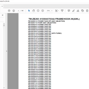 Tadano Crane TM-ZE260 41008407004A FRAME/HOOK-IN(AWL) Parts Manual PDF