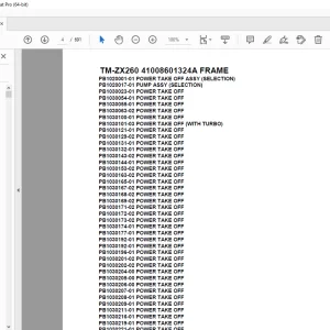 Tadano Crane TM-ZX260 41008601324A FRAME Parts Manual - PDF DOWNLOAD