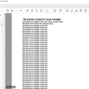 Tadano Crane TM-ZX300 41044701153A FRAME Parts Manual - PDF DOWNLOAD