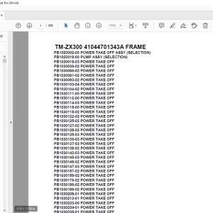 Tadano Crane TM-ZX300 41044701343A FRAME Parts Manual - PDF DOWNLOAD