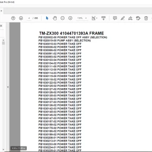 Tadano Crane TM-ZX300 41044701393A FRAME Parts Manual - PDF DOWNLOAD
