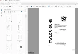 Taylor-Dunn B6-61E Operators & Maintenance Manual S.NO 127659 & up PDF