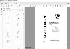 Taylor-Dunn MS-534-08 Operators & Maintenance Parts Manual PDF