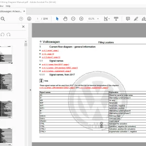Volkswagen Arteon 2021 Circuit Wiring Diagram Manual PDF
