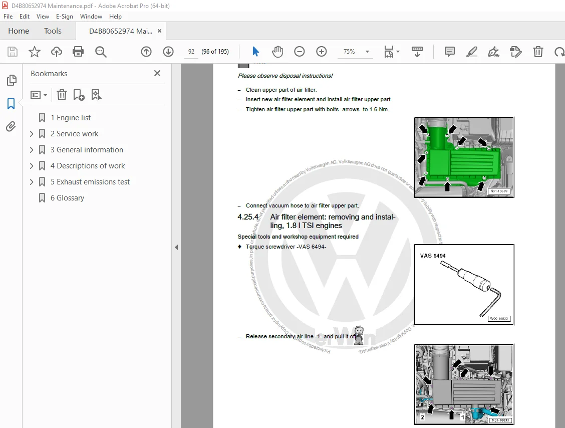 Volkswagen Beetle 2017 & Beetle Cabriolet 2017 Maintenance Manual PDF - Image 2