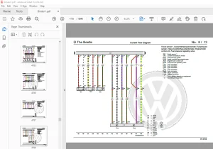 Volkswagen Beetle NBLNBC 2012 Wiring Diagrams Manual - PDF DOWNLOAD