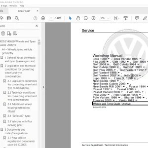 Volkswagen Golf Cabriolet 2002 Repair Manual - PDF DOWNLOAD