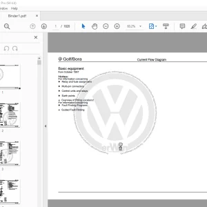 Volkswagen Golf IV Bora Circuit Wiring Diagram Manual - PDF DOWNLOAD