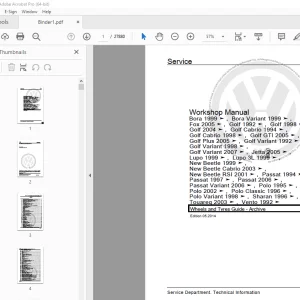 Volkswagen Golf V Plus Jetta Repair Manual - PDF DOWNLOAD