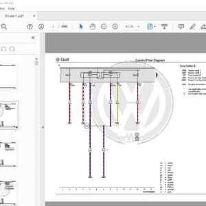 Volkswagen Golf VIII Sportsvan Circuit Wiring Diagrams Manual PDF