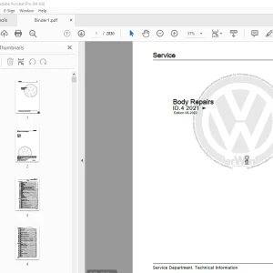 Volkswagen ID.4 2021 Workshop Manual - PDF DOWNLOAD