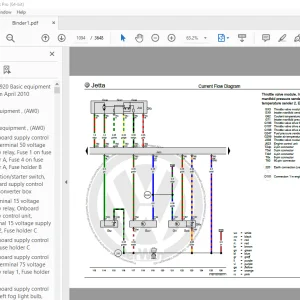 Volkswagen Jetta 1988 Circuit Wiring Diagram Manual - PDF DOWNLOAD
