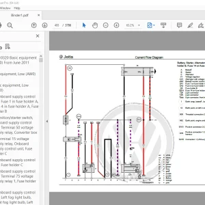 Volkswagen Jetta 2014 onward to 2022 Wiring Diagrams Manual PDF