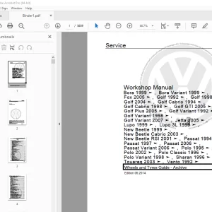 Volkswagen New Beetle Cabrio 2010 Repair Manual - PDF DOWNLOAD