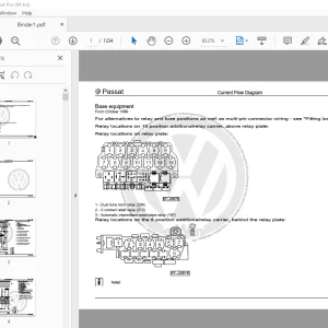 Volkswagen Passat 1997-2005 Circuit Wiring Diagram Manual PDF