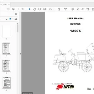 WACKER NEUSON 1200S DUMPER USER MANUAL - PDF DOWNLOAD
