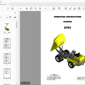 WACKER NEUSON 2701 DUMPER OPERTION MANUAL - PDF DOWNLOAD