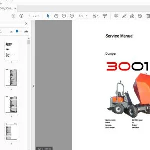 WACKER NEUSON 3001 DUMPER SERVICE MANUAL 1000156004 - PDF DOWNLOAD