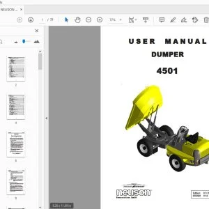 WACKER NEUSON 4501 DUMPER USER MANUAL - PDF DOWNLOAD