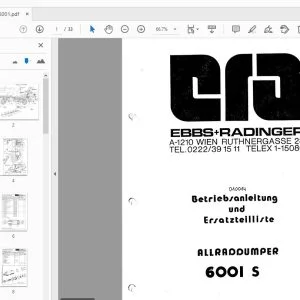 WACKER NEUSON 6001 S ALLRADDUMPER BETRIEBSANLEITUNG UND ERSATZTEILLISTE - PDF DOWNLOAD
