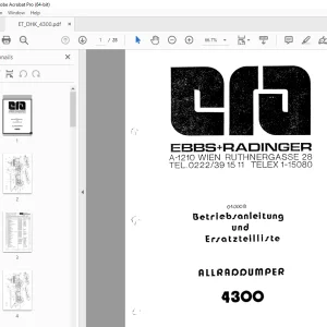 Wacker Neuson Allraddumper 4300 Ersatzteilliste - PDF DOWNLOAD 