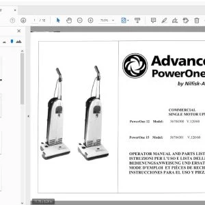 ADVANCE POWERONE 12 15 OPERATOR & PARTS MANUAL - PDF DOWNLOAD