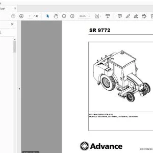 ADVANCE SR 9772 INSTRUCTIONS FOR USE MANUAL 56041803 - PDF DOWNLOAD