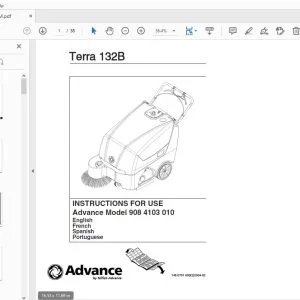 ADVANCE TERRA 132B INSTRUCTIONS FOR USE MANUAL 1460791000 - PDF DOWNLOAD