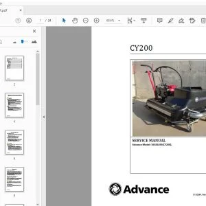 Advance 56381493 (CY200) Service Manual - PDF DOWNLOAD