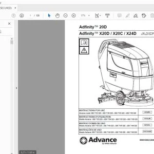 Advance Adfinity 20D Adfinity X20D / X20C / X24D AXP Instructions For Use Manual - PDF DOWNLOAD