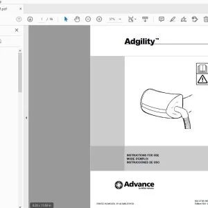 Advance Adgility Instructions For Use Manual 8222738080 - PDF