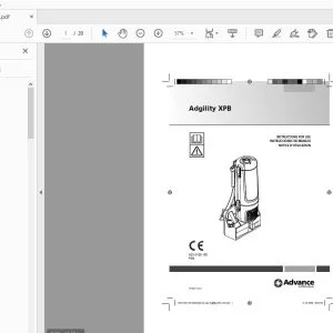 Advance Adgility XPB Instructions For Use Manual - PDF DOWNLOAD