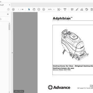 Advance Adphibian 56317000 Instructions for Use Manual 56041711 - PDF