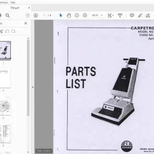 Advance Carpetron 18 FC 450 Parts Manual - PDF DOWNLOAD
