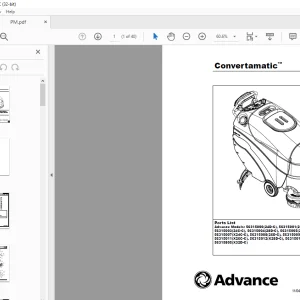 Advance Convertamatic 24D-C 24D 28D Parts List Manual - PDF DOWNLOAD