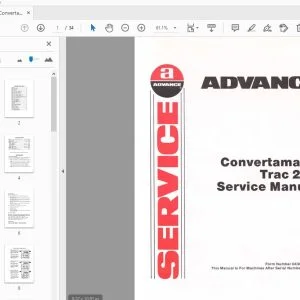 Advance Convertamatic Trac 280 Service Manual 289092 - PDF