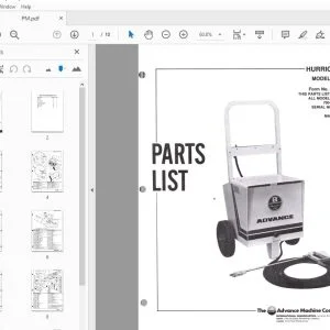Advance Hurricane 700 700-5 Parts Manual 690361 - PDF DOWNLOAD