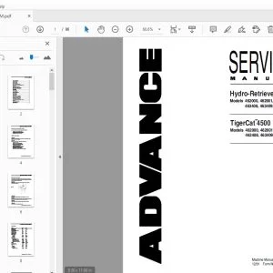 Advance Hydro-Retriever 4500 Tigercat 4500 Service Manual - PDF DOWNLOAD