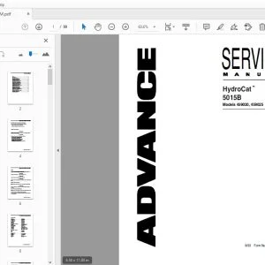 Advance HydroCat 5015B 459020, 459025 Service Manual - PDF DOWNLOAD