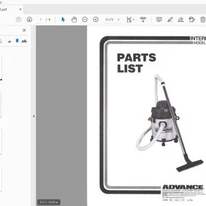 Advance IL-20 Interline Parts Manual - PDF DOWNLOAD
