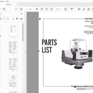 Advance Retriever 5600G 5600D Parts Manual - PDF DOWNLOAD