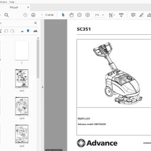 Advance SC351 Parts Manual 9099868000 - PDF DOWNLOAD