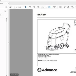 Advance SC450 Instruction for Use Manual 9099602000 - PDF DOWNLOAD