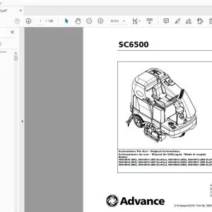 Advance SC6500 Instructions For Use Manual 56091095 - PDF DOWNLOAD