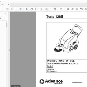 Advance Terra 128B Instructions For Use Manual 1460596000 - PDF DOWNLOAD