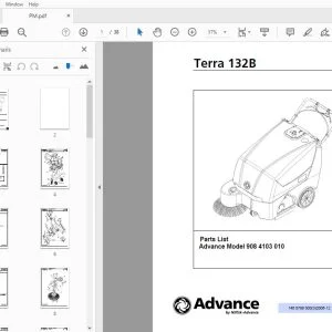 Advance Terra 132B Parts Manual 1460788000 - PDF DOWNLOAD