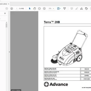 Advance Terra 28B Instructions For Use Manual 1463081000 - PDF DOWNLOAD