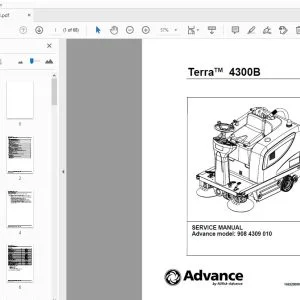 Advance Terra 4300B Service Manual 1463200000 - PDF DOWNLOAD