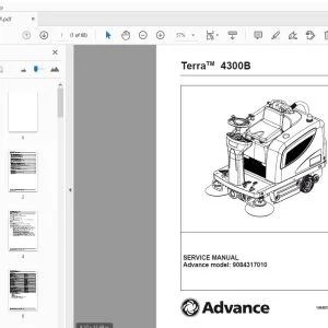 Advance Terra 4300B Service Manual 1464037000 - PDF DOWNLOAD
